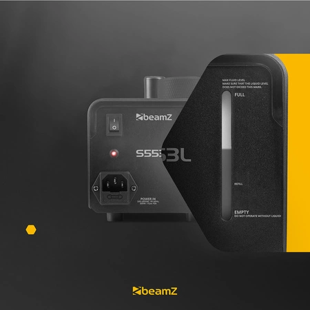 Zestaw: Wytwornica dymu z efektem LED RGB Beamz+ płyn do dymu 5l