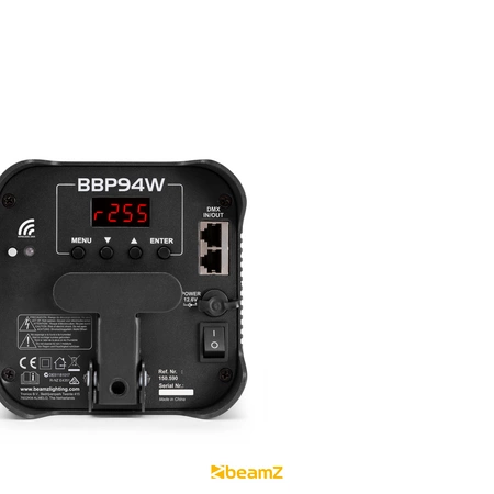 Oświetlacz Bateryjny LED BBP94W Uplight Par 4x12W RGBWA-UV z bezprzewodowym DMX