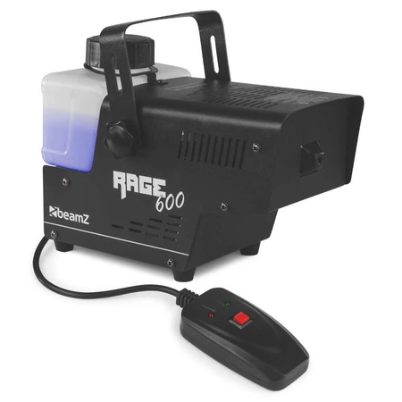 Zestaw: Wytwornica dymu 600W Rage600I+ płyn do dymu 1l Beamz