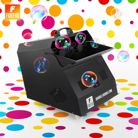 Zestaw: Podwójna wytwornica baniek z pilotem 300W Firefog+ płyn do baniek 5l