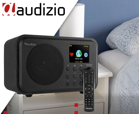 Radio internetowe Vicenza WIFI DAB+ FM akumulator czarne