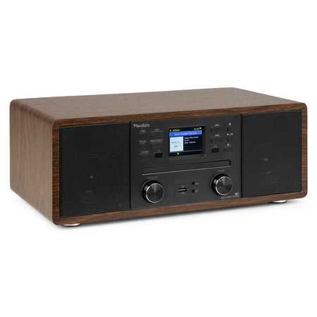 Radioodtwarzacz Avola CD/Bluetooth/DAB+/WIFI brązowo-czarny Audizio
