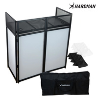 Stół/ parawan stand DJ DTS3 czarny Hardman+ pokrowiec/ lycra biała i czarna