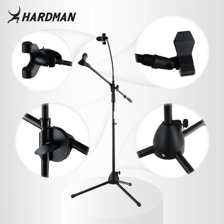 Statyw mikrofonowy z uchwytem na telefon HSM4 Hardman