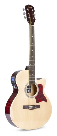 Zestaw: Gitara elektroakustyczna ShowKit Max naturalna+ wzmacniacz+ akcesoria