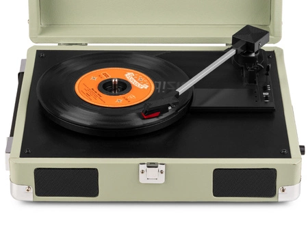 Gramofon w walizce RP111G Audizio zielony