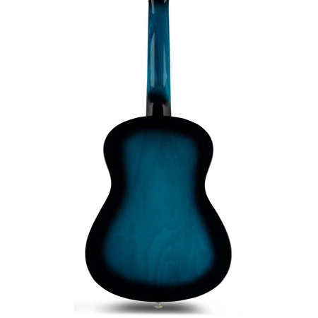 Gitara klasyczna 1/4 dla dziecka niebieska SoloArt Max+ akcesoria