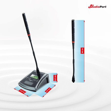 Bezprzewodowy mikrofon konferencyjny Audioport MKF1