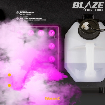 Zestaw: Wytwornica dymu pionowego LED DMX 800W BLAZE800+ płyn do dymu 5l+ płyn do czyszczenia wytwornic+ zapach