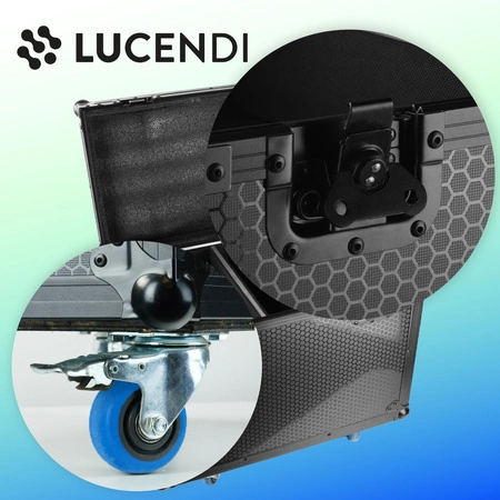 Zestaw: 2x Głowa ruchoma WASHY285 Lucendi+ Case