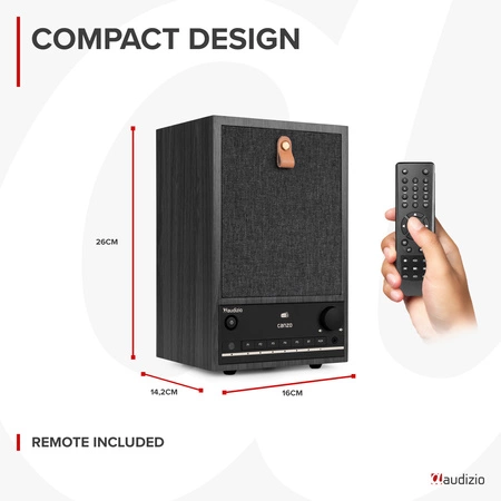 Radio internetowe DAB+/FM BT WIFI Canzo Audizio ciemnoszare