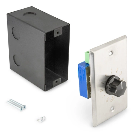 4 strefowy zestaw białych głośników tubowych 8 x 6.5" PSP6 100V z wzmacniaczem