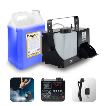 Zestaw: Wytwornica dymu mgły HAZE 500 Firefog+ płyn do dymu hazer 5L