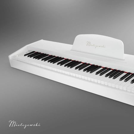 Pianino cyfrowe 88 klawiszy ARIA I białe Mielczewski