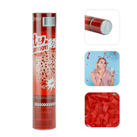 Tuba - wyrzutnia konfetti 20 cm - kolor czerwony