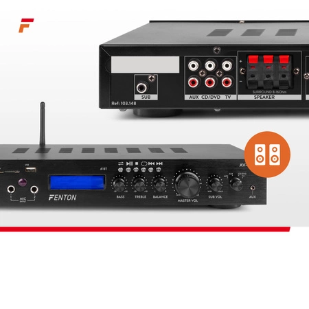 Wzmacniacz kina domowego 2x 100W+ 3x 60W BT AV-150BT Fenton