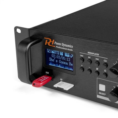Wzmacniacz 360W 100V Power Dynamics PDV360MP3
