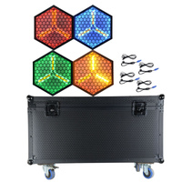Zestaw: 4x Reflektor retro H1 RGB+W LED DMX + case transportowe