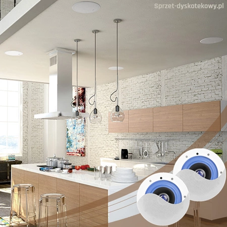 Zestaw głośników sufitowych ESCS6 6,5 ” Power Dynamics