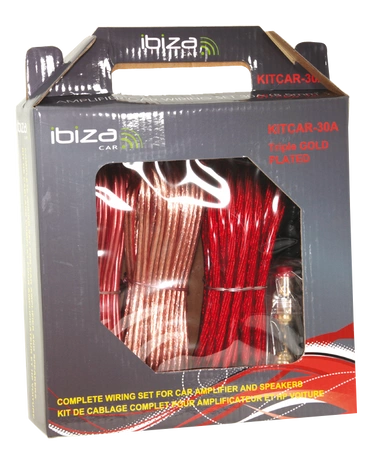 Zestaw do podłączenia nagłośnienia samochodowego 30W Ibiza KITCAR30A