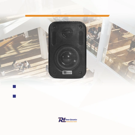 Kolumny instalacyjne 3" 60W IPX5 PD BGO30 czarne w zestawie 2szt