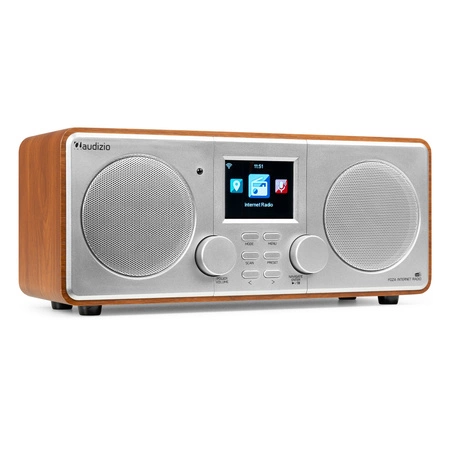 Radio internetowe Foza WiFi Stereo z DAB+ srebrne Audizio