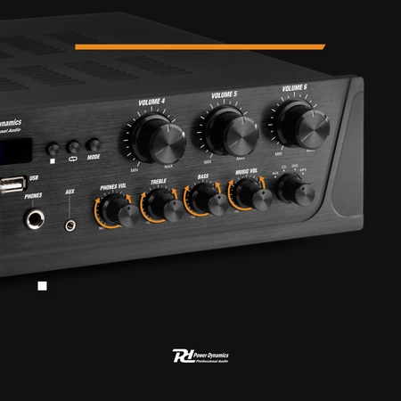 Wzmacniacz audio PV260BT 6 strefowy 600W BT USB SD FM pilot Power Dynamics