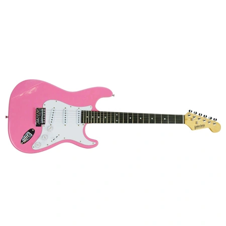 Gitara elektryczna - kompletny zestaw -Golden Guitar STEG-20 Różowa Stratocaster