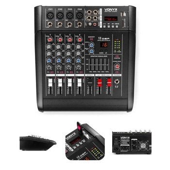 Powermikser 5-kanałowy DSP BT SD USB MP3 AM5A Vonyx