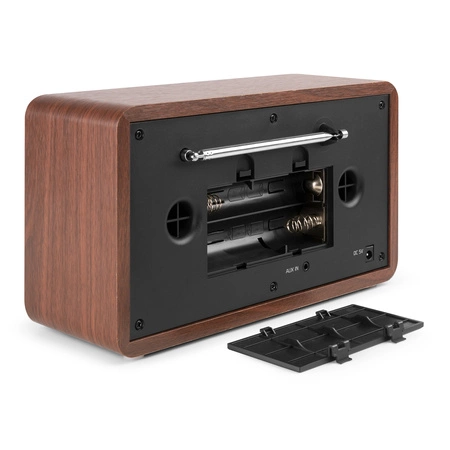 Przenośne radio Audizio Foggia stereo z budzikiem DAB+ FM- 50W - brązowy