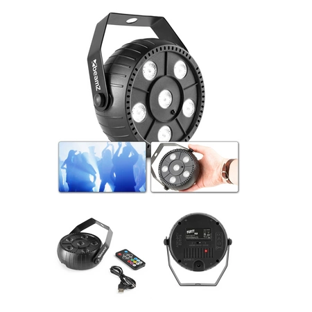 Stroboskop bateryjny PLP12 Party Par 6x 1W Biały Beamz