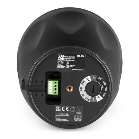 Głośnik wiszący 100V 6,5” czarny PDS65B Power dynamics