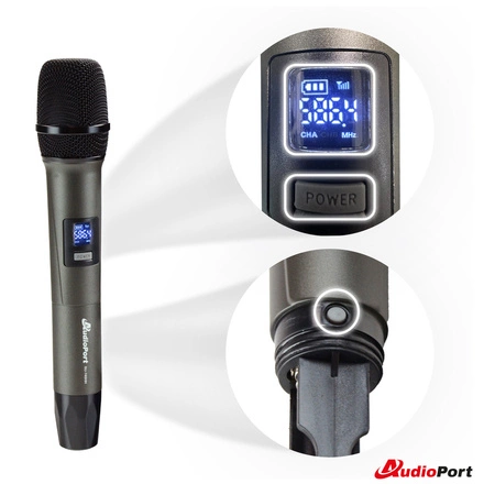 Zestaw mikrofonów bezprzewodowych doręcznych UHF Audioport SU-740HH