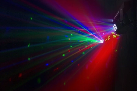 Zestaw oświetleniowy LED 2x Derby 2x Par Stroboskop BeamZ SHOWBAR