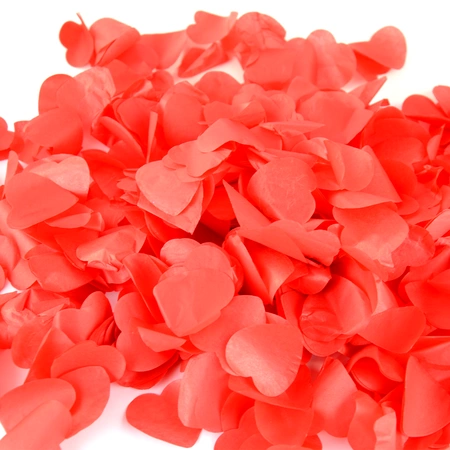 Tuba - wyrzutnia konfetti 60 cm - czerwone serca