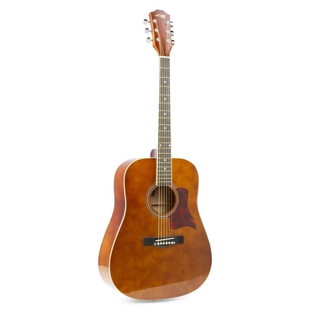 Zestaw: Gitara akustyczna Solojam Western ciemny naturalny Max, akcesoria, statyw i pulpit na nuty