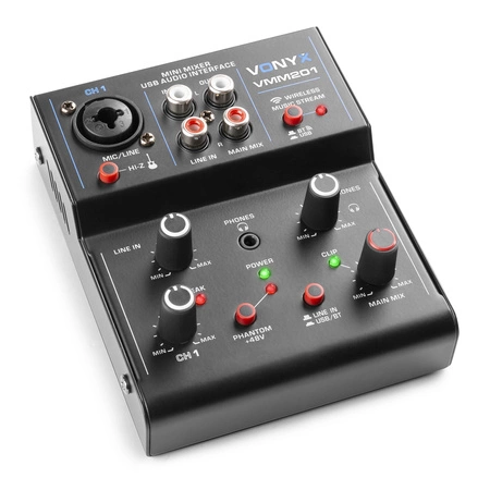 Mikser 2-kanałowy USB VMM201 Vonyx