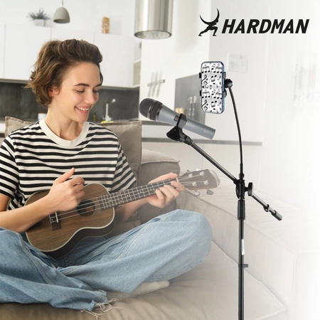 Statyw mikrofonowy z uchwytem na telefon HSM4 Hardman