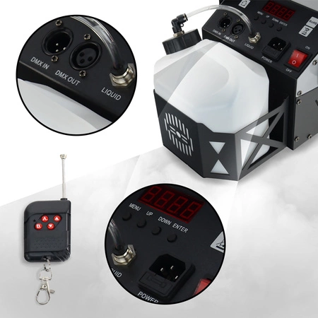 Zestaw: Wytwornica dymu HAZE 900 Firefog+ płyn do dymu 5l