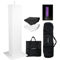 Biały totem 100-175cm PTS23W statyw sceniczny Dj z akcesoriami