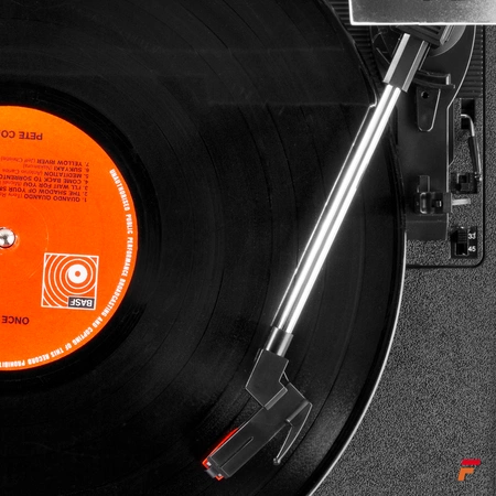 Gramofon RP106DW Fenton głośniki USB brązowy