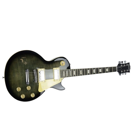 Gitara elektryczna -Golden Guitar GLP-9 Szaro-zielony