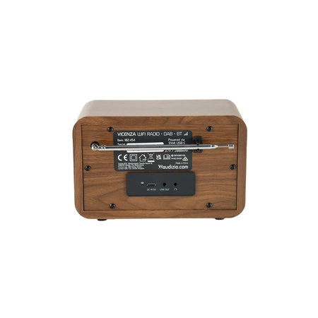Radio internetowe WIFI/DAB+/radio FM akumulator Vicenza Audizio brązowe