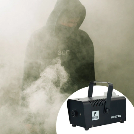 Zestaw: Wytwornica dymu 400W Hornet400 pilot przewodowy/ Firefog + płyn 5l