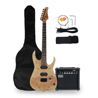 Gitara elektryczna - kompletny zestaw -Golden Guitar PSG-3 Naturalny