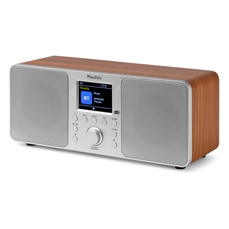 Radio cyfrowe Genua DAB+ FM stereo Audizio srebrny