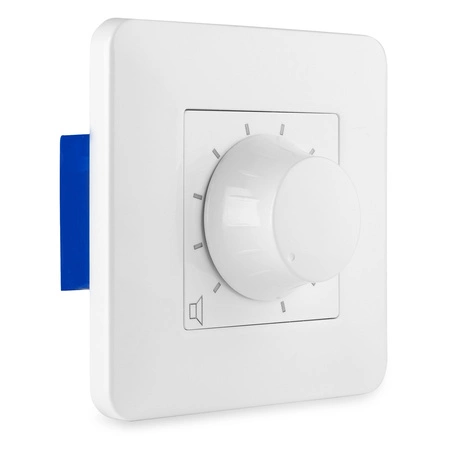 Zestaw białych głośników instalacyjnych 8 x 5" CSPB5 100V z wzmacniaczem i kontrolerami głośności