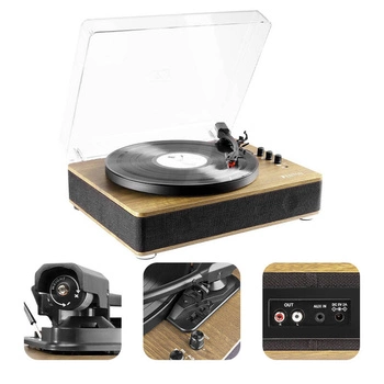 Gramofon RP162LW Fenton HQ BT jasne drewno
