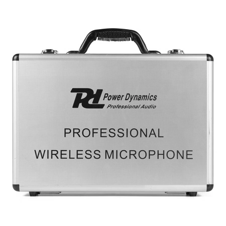 Zestaw bezprzewodowy mikrofonów UHF 2x bodypack nagłowny stacja Power Dynamics
