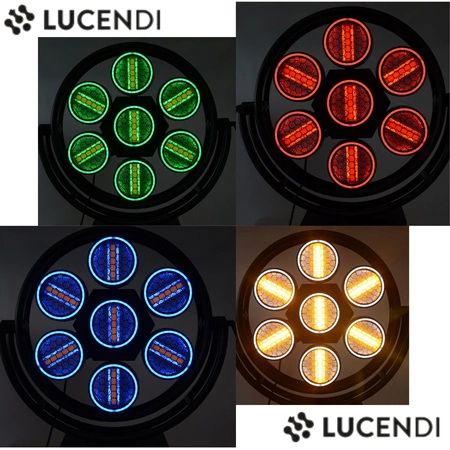 Reflektor retro LED RGBW COB R7 Lucendi
